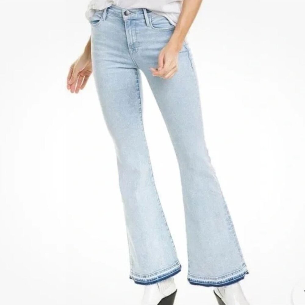 Frame | Le Pixie High Flare Jeans in “Pali” Wash | Size 28
